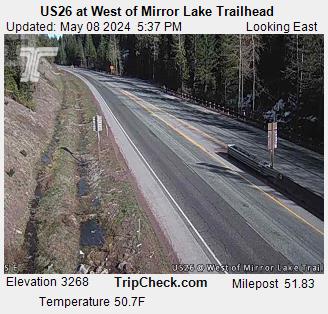 US26 at West of Mirror Lake Trailhead